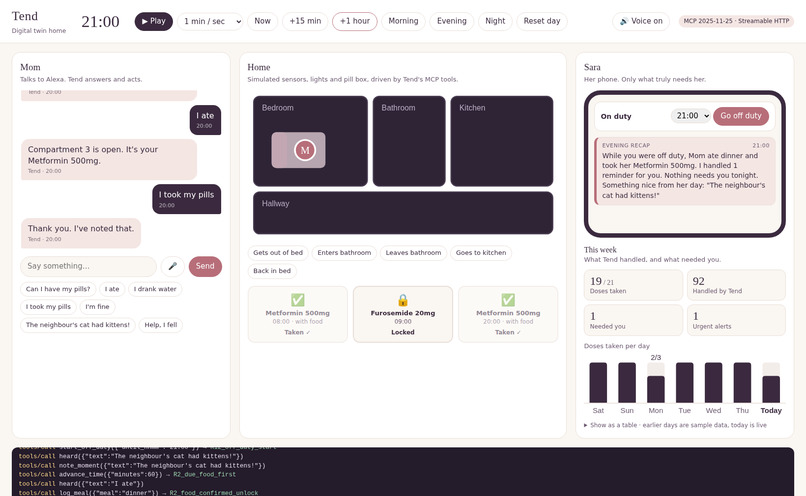 Tend – screenshot 2