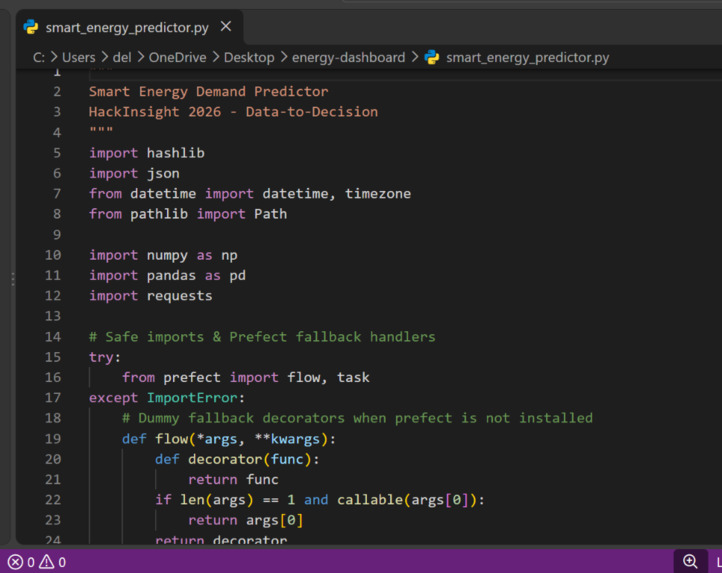 Smart Energy Demand Predictor – screenshot 7