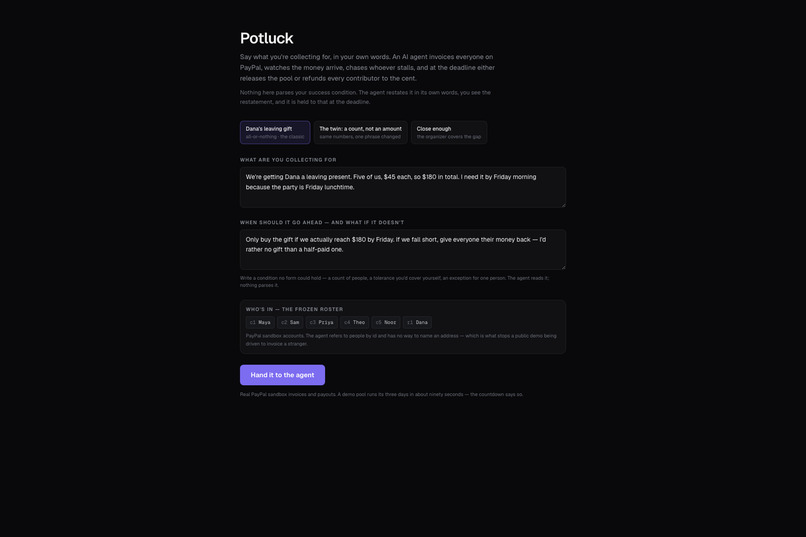 Potluck – screenshot 2