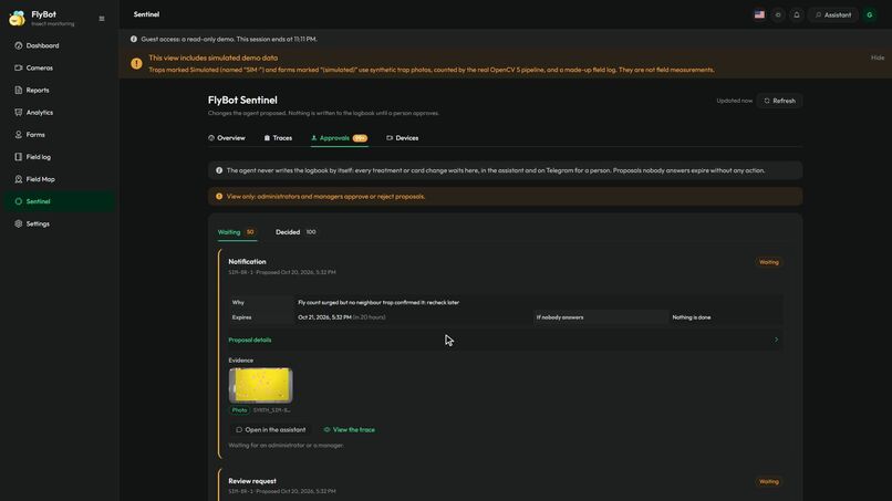 FlyBot on AWS – screenshot 2