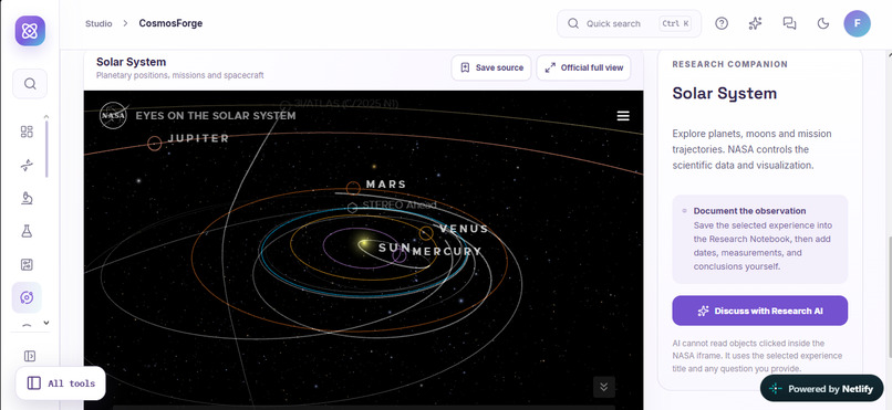 Expetonogy, an AI Implemented Scientific Interface – screenshot 4