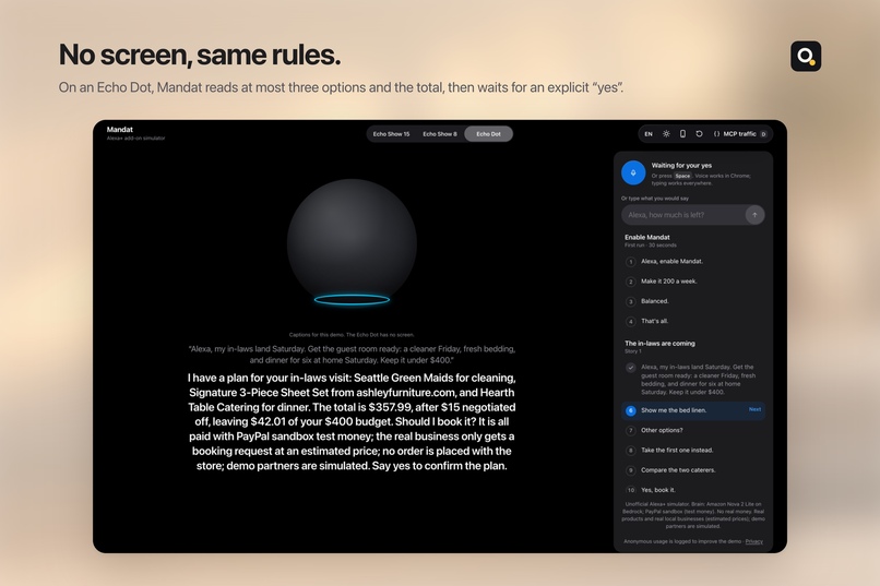 Mandat for Alexa+ – screenshot 9