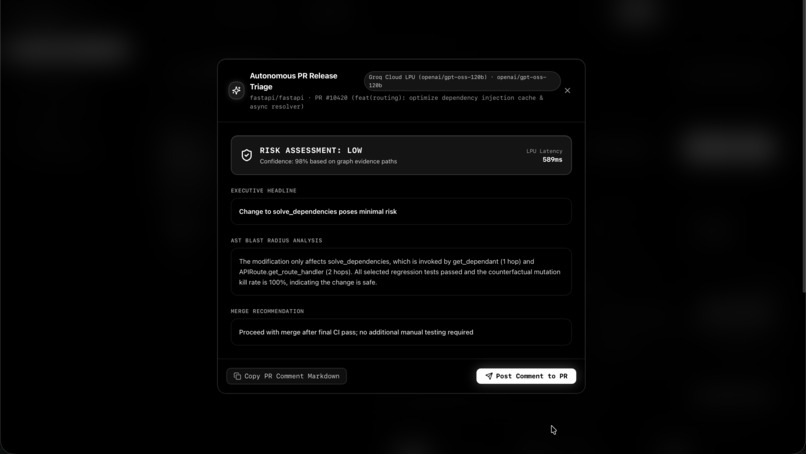 RippleCI: Graph-Native Release Intelligence – screenshot 6