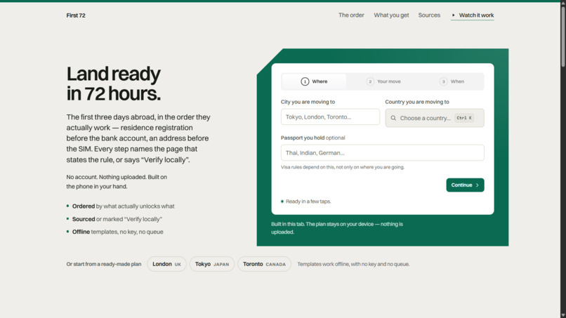 First 72 – screenshot 2