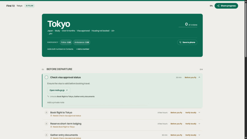 First 72 – screenshot 3