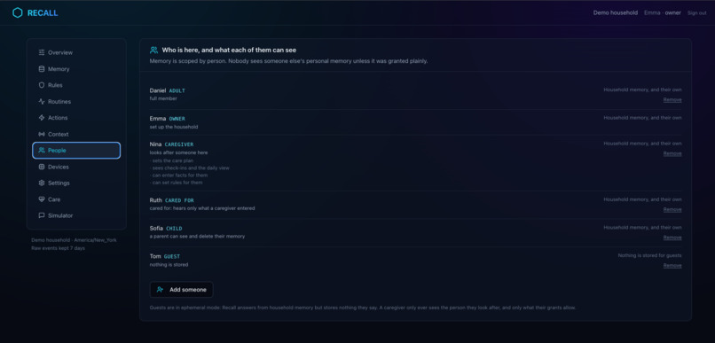 Recall – screenshot 3