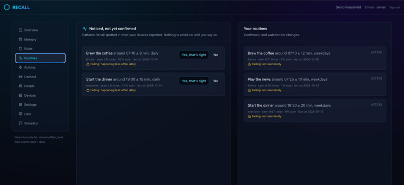 Recall – screenshot 4