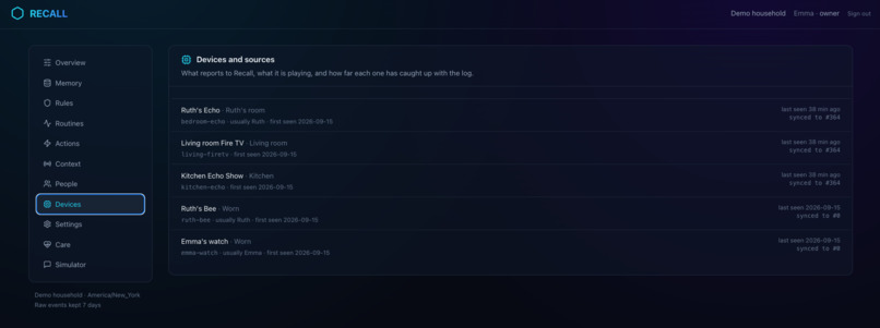 Recall – screenshot 5