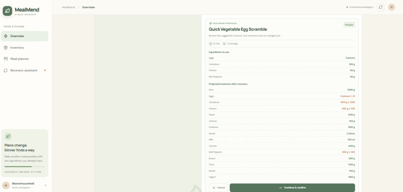 MealMend – screenshot 1