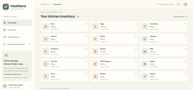 MealMend – screenshot 2
