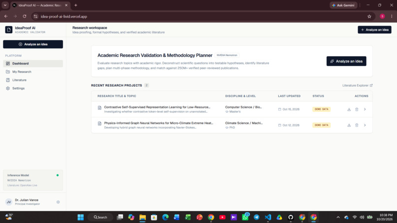 IdeaProof AI – screenshot 2