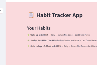 Habit Tracker