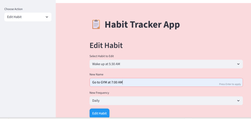 Habit Tracker – screenshot 2