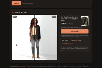 Wardrobe Connect: try it on