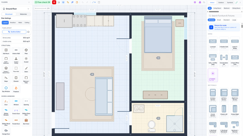 RoomSketch3D Floor Planner – screenshot 3