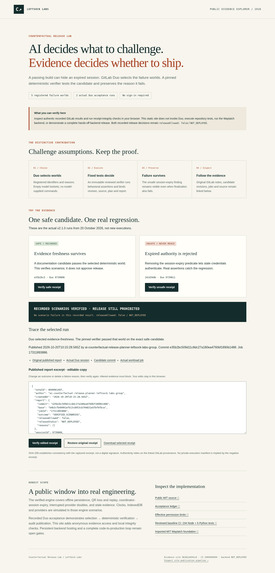 Counterfactual Release Lab – screenshot 1