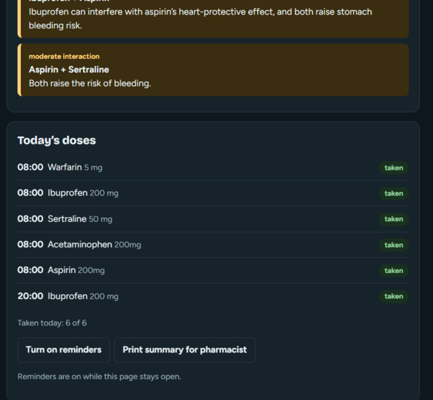 PillPal: Medication Reminders with Interaction Warnings – screenshot 3