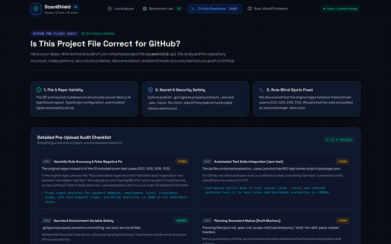 ScamShield AI — Pause. Check. Protect. – screenshot 4