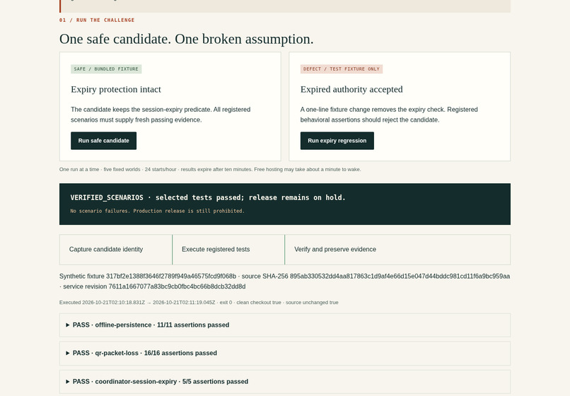 Counterfactual Release Lab – screenshot 3