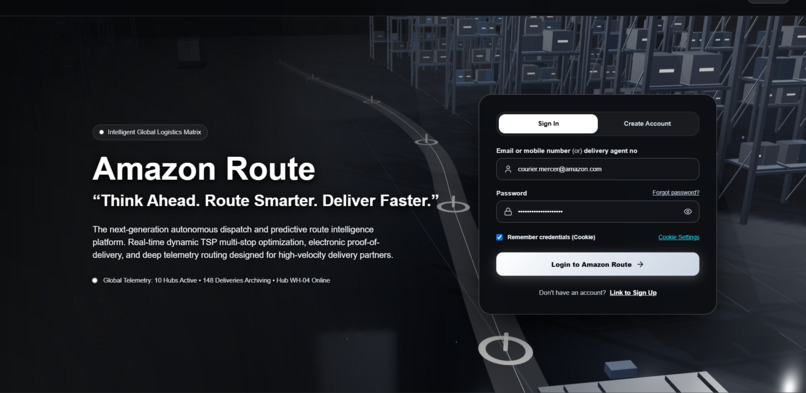 Amazon Route – AI-Powered Smart Logistics – screenshot 1