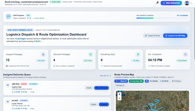 Amazon Route – AI-Powered Smart Logistics – screenshot 2