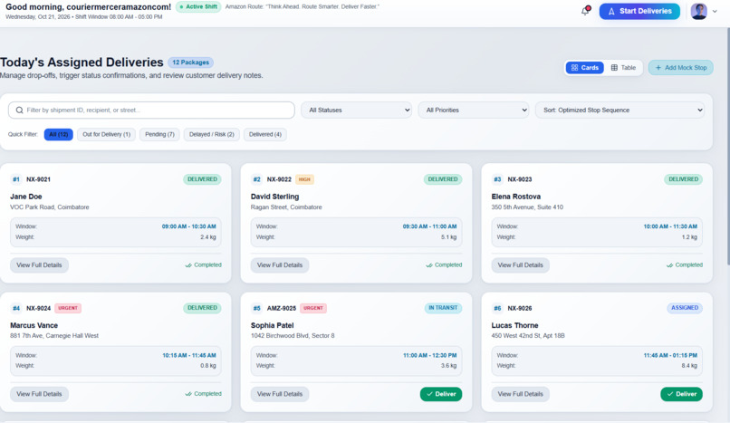 Amazon Route – AI-Powered Smart Logistics – screenshot 3