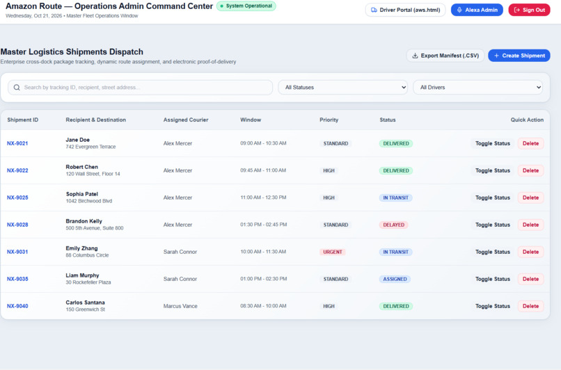 Amazon Route – AI-Powered Smart Logistics – screenshot 13
