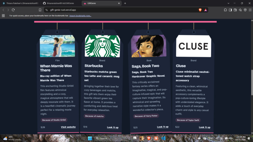 GiftGenie – screenshot 3