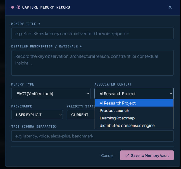 CONTEXTOS — Context Intelligence & Memory – screenshot 9