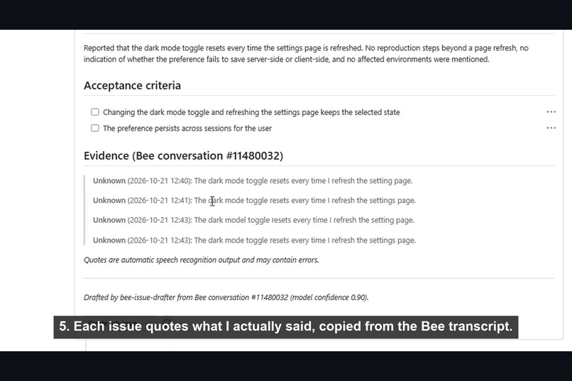 bee-issue-drafter – screenshot 5