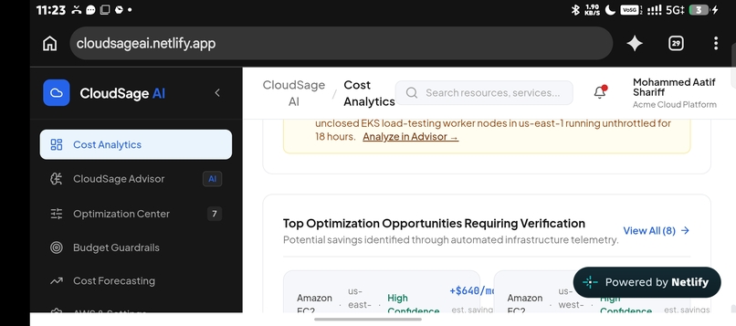 CloudSage AI – screenshot 1
