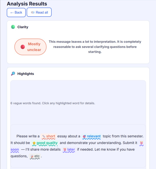 ClearAsk – screenshot 2