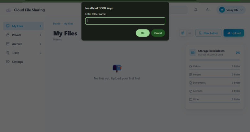 Cloud File Sharing  – screenshot 4