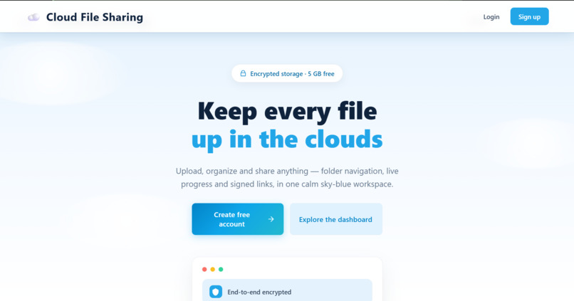 Cloud File Sharing  – screenshot 9