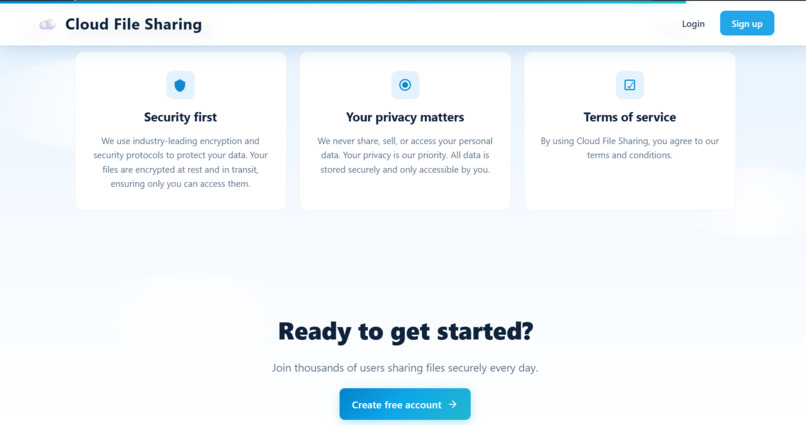 Cloud File Sharing  – screenshot 10
