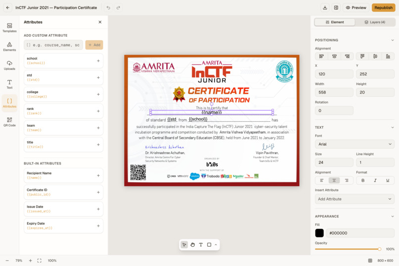 Verifycate – screenshot 1