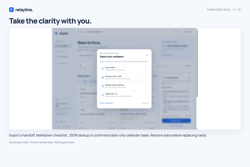Relayline — Room to focus – screenshot 4