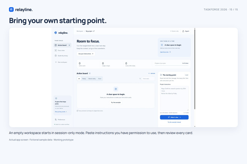 Relayline — Room to focus – screenshot 5