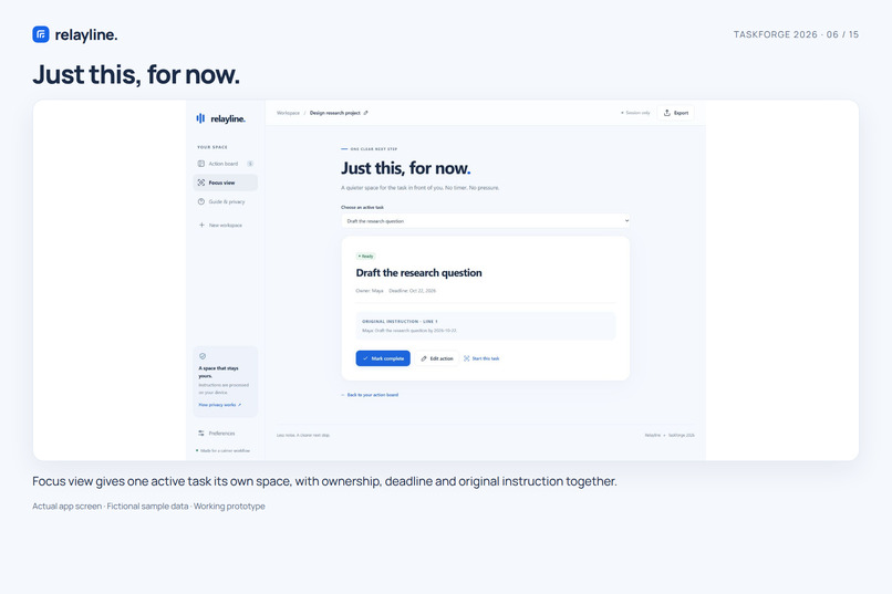 Relayline — Room to focus – screenshot 8