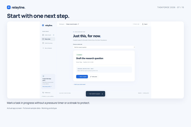 Relayline — Room to focus – screenshot 10