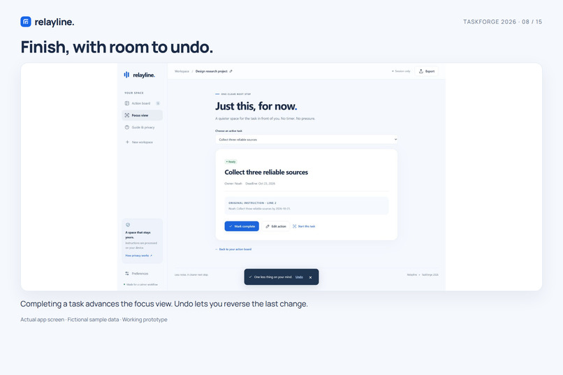 Relayline — Room to focus – screenshot 11