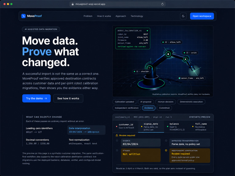 MoveProof – screenshot 1