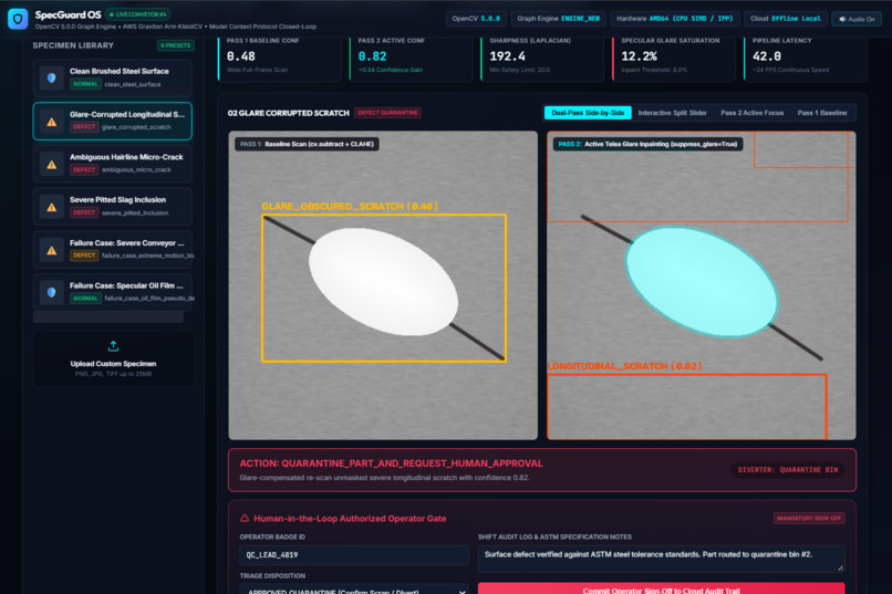 SpecGuard: Active-Perception Surface Defect Inspector – screenshot 2