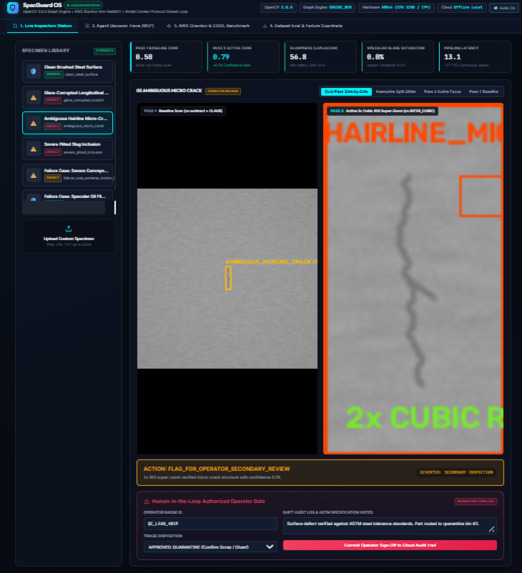 SpecGuard: Active-Perception Surface Defect Inspector – screenshot 3