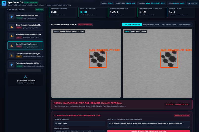 SpecGuard: Active-Perception Surface Defect Inspector – screenshot 4