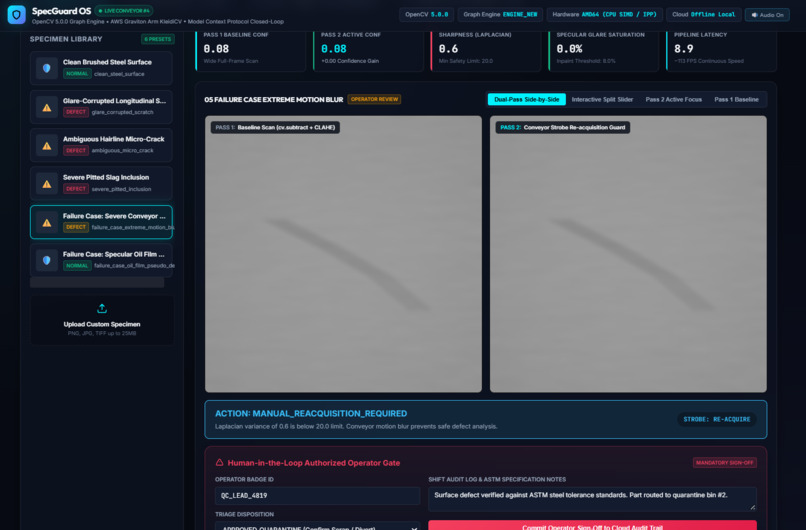 SpecGuard: Active-Perception Surface Defect Inspector – screenshot 5
