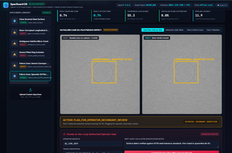 SpecGuard: Active-Perception Surface Defect Inspector – screenshot 6