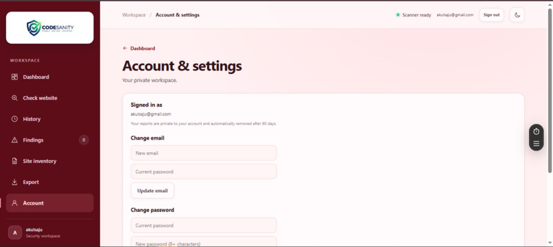 Code Sanity – screenshot 1