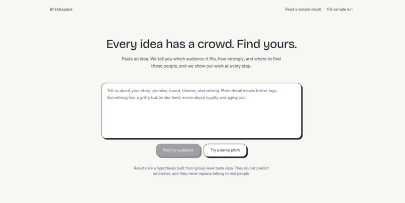 Whitespace – screenshot 1