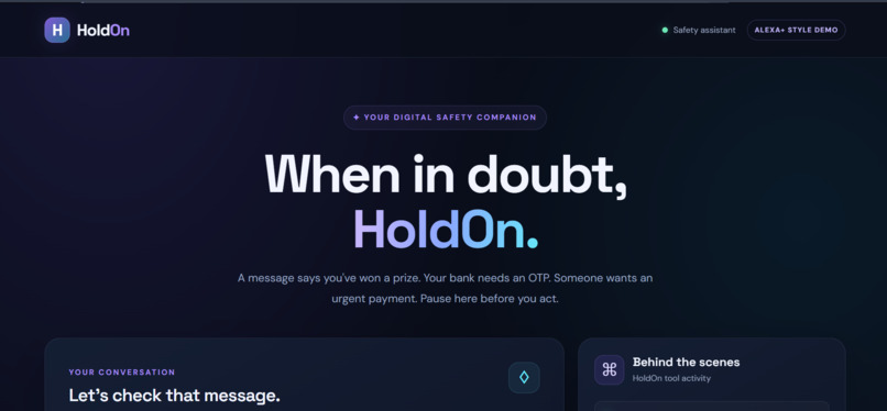 HoldOn — Your Digital Safety Assistant – screenshot 4